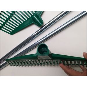 Râteau à feuilles fabriqué à Taïwan, râteau à gazon, outils de jardinage avec manche en acier léger - Product Image 6