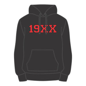 Sudadera con Capucha Negra KAP, Mezcla de Algodón, Ropa de Fraternidad Griega, Diseño Personalizado Divine Nine HBCU, Ropa Urbana con Año de Fundación - Product Image 2