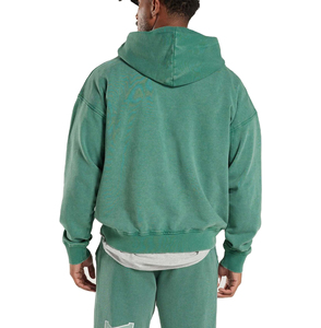 Conjunto de Chándal Deportivo Personalizado con Logotipo, Talla Grande, Estilo Urbano, Resistente al Viento, Lavado Ácido, Corte Acampanado, Vintage, con Capucha, para Hombre, Invierno, 2 en 1 - Product Image 2