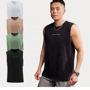เสื้อกล้ามออกกำลังกายผ้าฝ้าย 100% ไซส์ใหญ่ ทรงเข้ารูป แห้งเร็ว เป็นมิตรกับสิ่งแวดล้อม ระบายอากาศได้ดี เหมาะสำหรับการออกกำลังกายและฟิตเนส - Product Image 1