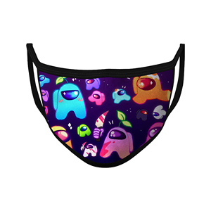 Masque facial professionnel personnalisé en coton réutilisable par impression par sublimation Couvre-visage extérieur professionnel pour les fêtes - Product Image 6