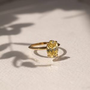 Vente chaude Bague de fiançailles fantaisie en or, argent et platine, taille ovale, fabricant en gros, livraison mondiale - Product Image 4