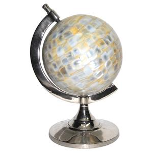 Hot Selling Gold Colored Luxury World Globe Metal Sculpture High Quality Aluminium Iron Decorative Hollow Rotation Christmas - Product Image 5