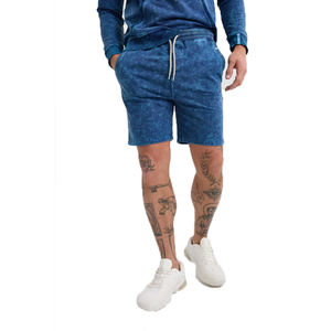 Pantalones cortos de gimnasio para hombre de alta calidad, ropa informal ligera, Impresión de logotipo personalizado, estilo lavado con ácido, hecho por un fabricante profesional - Product Image 1