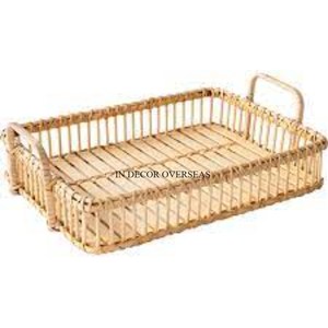 Bandeja para servir alimentos y otros artículos en forma rectangular hecha de ratán de calidad lujosa en venta al por mayor a precio competitivo - Product Image 5
