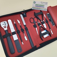 Ensemble de soins des ongles et des pieds professionnel, luxueux, écologique, durable, portable, kit de manucure et pédicure à domicile, acier inoxydable durable