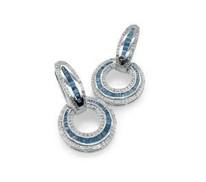 2.11 Ct Round Baguette Cut Natural Diamond <b>Huggie</b> Hoop Earrings Sterling <b>Silver</b> - Product Image 2