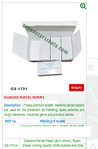 Paquete de diamantes GS 1731A Papeles metálicos para herramientas de joyería Herramientas de joyería esenciales - Product Image 2