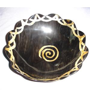 ชุดชามสำหรับโกนหนวดขัดมันทำมือสำหรับร้านอาหารของโรงแรมทำจากฮอร์นธรรมชาติมีตราสินค้าคุณภาพสูงผลิตในอินเดีย - Product Image 1