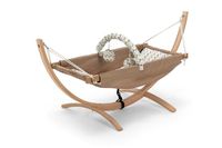 Chaise à bascule en bois et tissu, hamac pour bébé, chaise à bascule intérieure, logo OEM, hamac de salon, fabrication d'usine, Hamaca