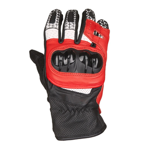 OEM Custom Genuine Goat Leather Unisex Motorbike Gloves Black Red Waterproof Breathable Winter Sports Gear - Product Image 4