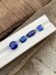 Lote de piedras preciosas de zoisita azul Natural 100% certificado, lupa limpia, forma de mezcla de 22,32 quilates, corte de tanzanita Bio Color sin calentar - Product Image 3