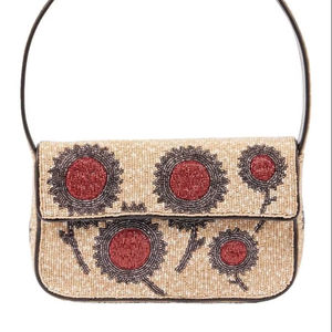Elegant Floral Motif Design Handmade Beaded Embroidery <b>Clutch</b> Bag Luxury Ethnic Evening Handbag for Women and Girls Purses 2026 - Product Image 1