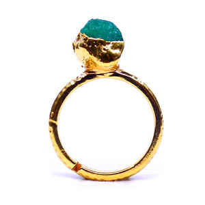 แหวนเพชรสำหรับผู้หญิงปรับได้อัญมณีสีเงินบริสุทธิ์925ชุบทองได้ - Product Image 5