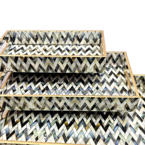 Bandeja de servicio impresa de último diseño para uso en restaurantes y bodas disponible en bandeja de servicio de madera de suministro al por mayor de FWE - Product Image 2