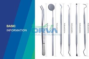 6 Pcs Oral Care Hygiene <b>Kit</b> Metal Plaque Remover & <b>Teeth</b> <b>Cleaning</b> Tools Set Stainless Steel Dental Surgical Instruments - Product Image 5