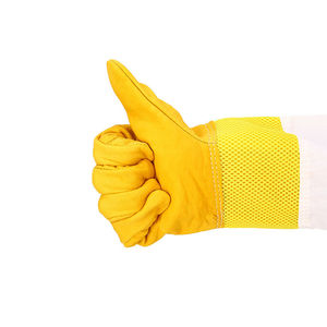 Guantes de apicultura con puño elástico de alta calidad 2025, mangas largas de lona ventiladas, cuero resistente al desgaste, OEM/ODM disponible - Product Image 4