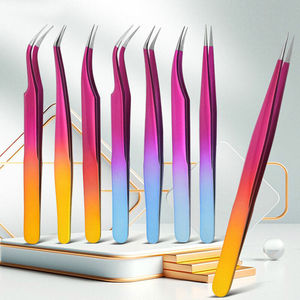 Precisión Premium Eleva tu apariencia con pinzas de extensión de pestañas con logotipo personalizado - Product Image 1