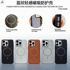 Funda Protectora Ligera Magnética con Diseño Liso y Textura de Lichi en Relieve para Teléfono Móvil A36 - Product Image 3