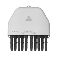 Kotak Sambungan Serat Optik PLC 10 Core SC/APC IP68 PC+ABS untuk Luar Ruangan FTTH
