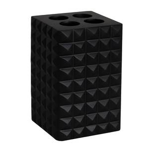 Vetro da bagno in poliresina MSV «Kubik» nero 7,2 x 10,6 cm - Product Image 1