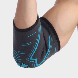 Logo personnalisé en gros réglable élastique vêtements de sport coude orthèse néoprène coude manches basket-ball tennis jeu soutien - Product Image 1