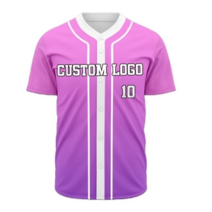 Wholesale Custom Sublimated 100% Polyester <b>Baseball</b> Shirts Jersey Quick Dry Mesh Sports Jersey Softball Uniforms for Adult/Youth - Product Image 5