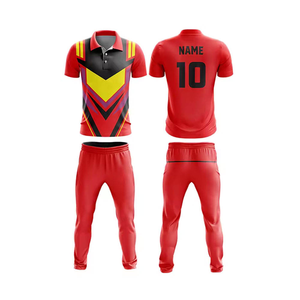 Maillot de cricket professionnel en tissu respirant, personnalisable avec logo imprimé par sublimation, anti-bactérien, 100 % coton, pour commandes en gros - Product Image 1