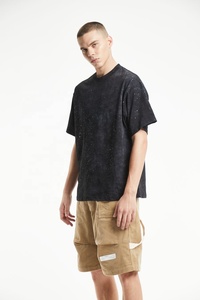 OEM Hombres Streetwear Camisa Moda Lavado ácido Personalizable Logo Baggy Camiseta de manga corta para hombres y mujeres de peso pesado camiseta - Product Image 6