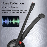 Casque téléphonique filaire USB Teeline pour centre d'appels, suppression du bruit, étanche IPX-4, ajustement personnalisé, pour bureau, téléphone professionnel, ordinateur