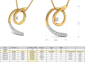 Hot Selling Zircon Pendant Minimalist Swirl Necklace Boho Brass Jewelry For Women 18k Gold Plated Geometric Charm Wholesale/OEM - Product Image 6