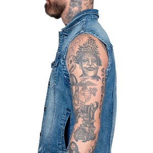 Best Supplier's Premium New Men's <b>Slim</b> Casual Breathable Denim <b>Vest</b> Outerwear in Different Sizes for Summer - Product Image 6