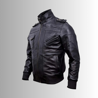Qualité supérieure Super Vente Taille Plus En Cuir Véritable Automne Hiver Veste Hommes Véritable Peau De Vache Bomber Veste Pour Hommes