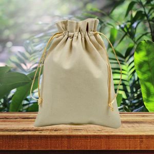 Bolsas de Algodón 100% con Cordón, Ecológicas, Reutilizables, para Viajes, Almacenamiento, Embalaje de Regalos, Manualidades, Organización, Compras - Product Image 5