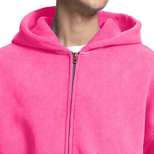 2025 hommes toutes saisons sweat à capuche sweats à capuche grande taille 100% coton veste fermeture éclair conception solide coupe ample pour printemps hiver - Product Image 2