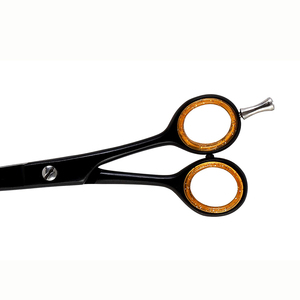 Ciseaux de coupe de cheveux Ciseaux de coupe de cheveux de barbier enduits de couleur noire avec des lames en acier tranchantes Ciseaux de coiffure - Product Image 3