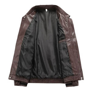 Chaqueta de Cuero para Hombre Otoño Invierno, Chaqueta de Cuero para Hombre de la Mejor Calidad, Chaqueta de Cuero para Hombre de Secado Rápido - Product Image 5