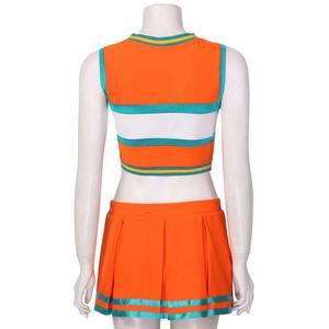 Último diseño Venta caliente sin mangas Vestido de animadora Cuello redondo Uniformes de porristas - Product Image 4