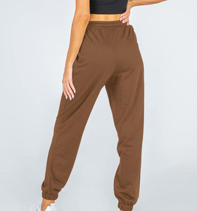 กางเกงวอร์มเอวสูงสำหรับผู้หญิงกางเกงวิ่งทรงตรงพิมพ์ลายไซส์ใหญ่หน้าแบนระบายอากาศกันยับสไตล์ลำลองฤดูใบไม้ร่วง - Product Image 3