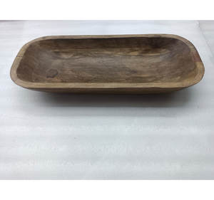 Wooden Pedestal Fruit Bowl With Wide Opening, Round Design Ideal for Wedding Centerpieces and Tabletop Decor - Product Image 4