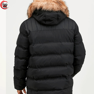 Blouson matelassé zippé personnalisé pour homme - Tissu en toile tricotée respirante avec col montant, style urbain, long, pour l'entraînement sportif - Product Image 1