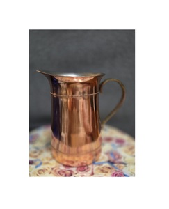 La jarra de cobre puro de primera calidad, hecha con artesanía superior, garantiza un almacenamiento seguro y un sabor equilibrado del agua a diario - Product Image 4