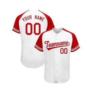 Camiseta de Béisbol con Cuello en V Estampada al por Mayor 2026, Uniforme en Blanco, Personalizable con Logotipo, Nombres de Equipos Personalizados de Alta Calidad - Product Image 6