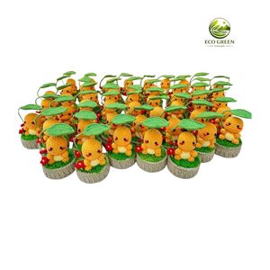 Maceta de Flores de Ganchillo para Halloween, Macetas de Flores con Forma de Fantasma, Fieltro No Tejido, Decoración Interior y Exterior, Adorno Otoñal para Sala de Estar - Product Image 2