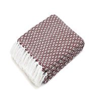 Top vente chevrons armure noir rayé jeter couverture pour bébé adulte léger doux Texture voyage 100% coton durable