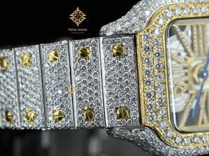 Reloj de Pulsera Mecánico Automático de Lujo para Hombre, Personalizado, de Alta Calidad, de Acero Inoxidable, con Esqueleto y Diamantes, Totalmente Mecánico - Product Image 6