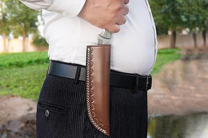 Vainas de cuero para cuchillos de hoja fija Vaina de cuero para cuchillos - Product Image 6