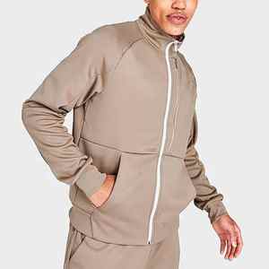 Veste bomber formelle unisexe à logo personnalisé OEM, camouflage enduit, 100% polyester, fermeture éclair, imperméable, coupe-vent, sports de plein air - Product Image 4