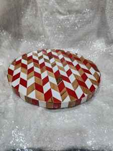 Soporte de repostería y postre con incrustaciones de resina de madera hecho a mano, plato de exhibición de frutas de inspiración Vintage para decoración de mesa de boda y banquete - Product Image 4