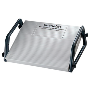 Soennecken Relax Light Grey/<b>Black</b> Footrest 45 X 35 cm Non-Heated Polystyrene Office Supply - Product Image 2